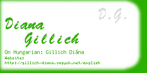 diana gillich business card